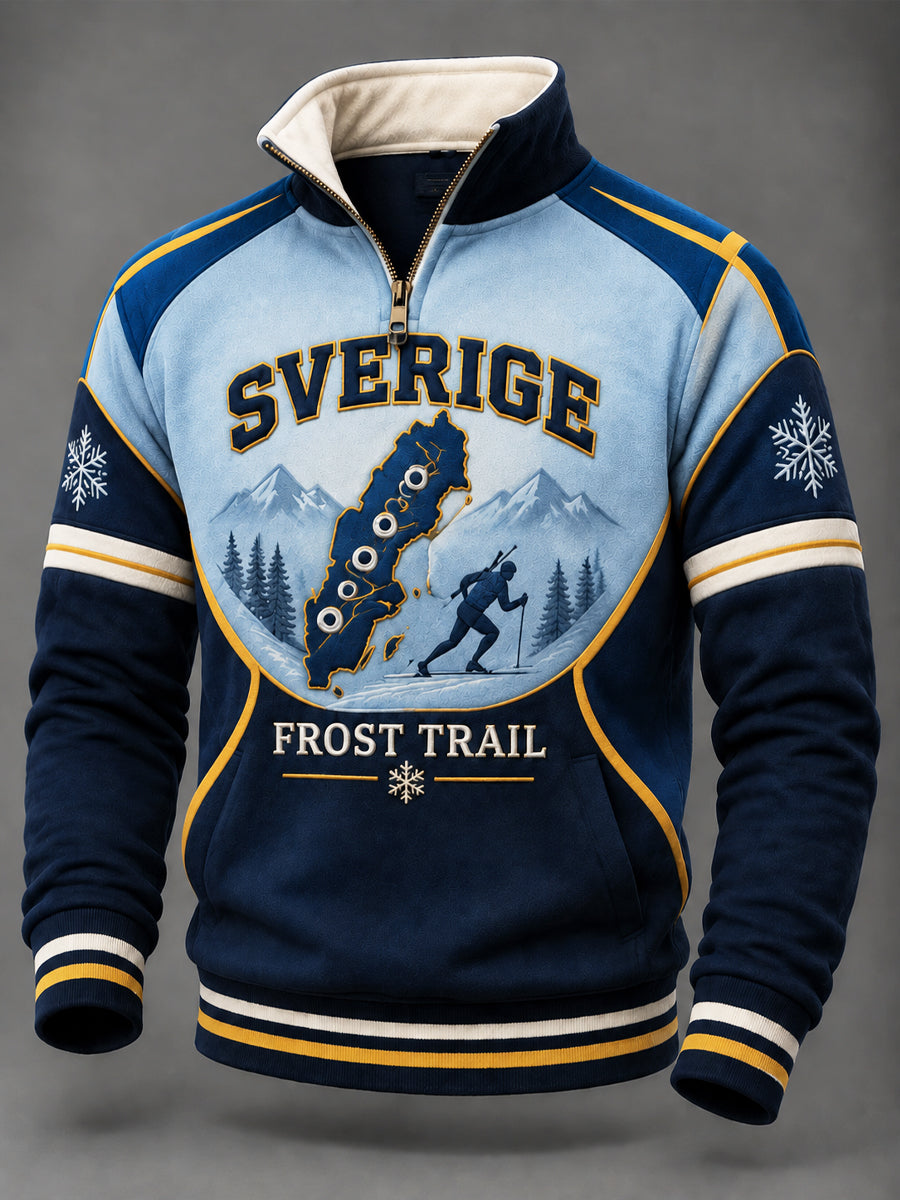 Mäns Blågult Biathlon Matchday Sweatshirt
