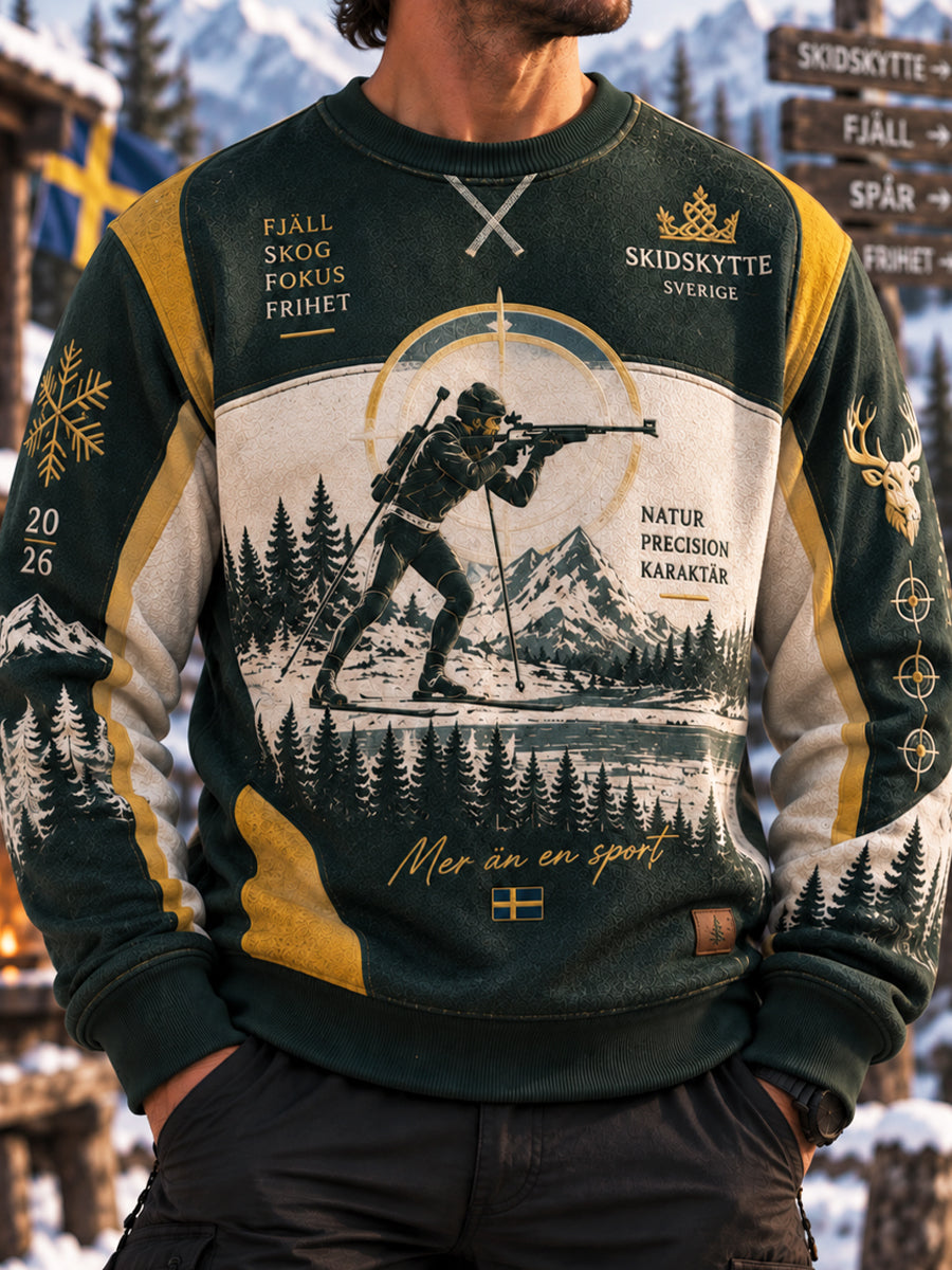 Herrens nordiska Precision Biathlon Sweatshirt