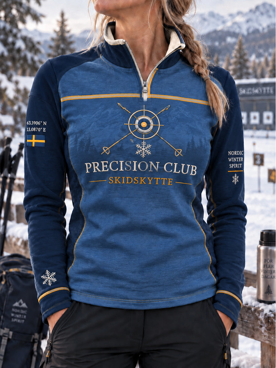 Kvinnors Blågult Skidskytte Heritage Sweatshirt