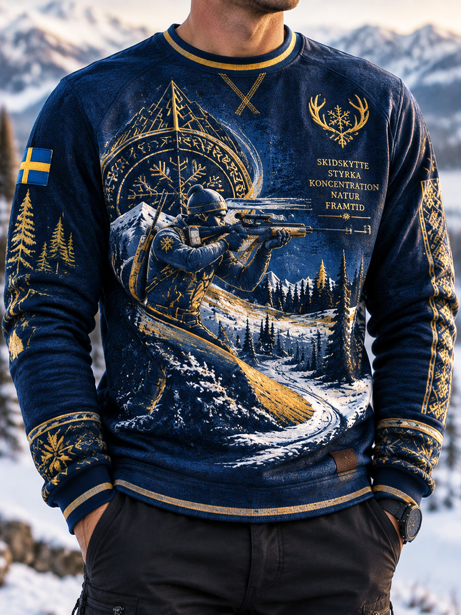 Herrens Sverige Vinter Precision Club Pullover