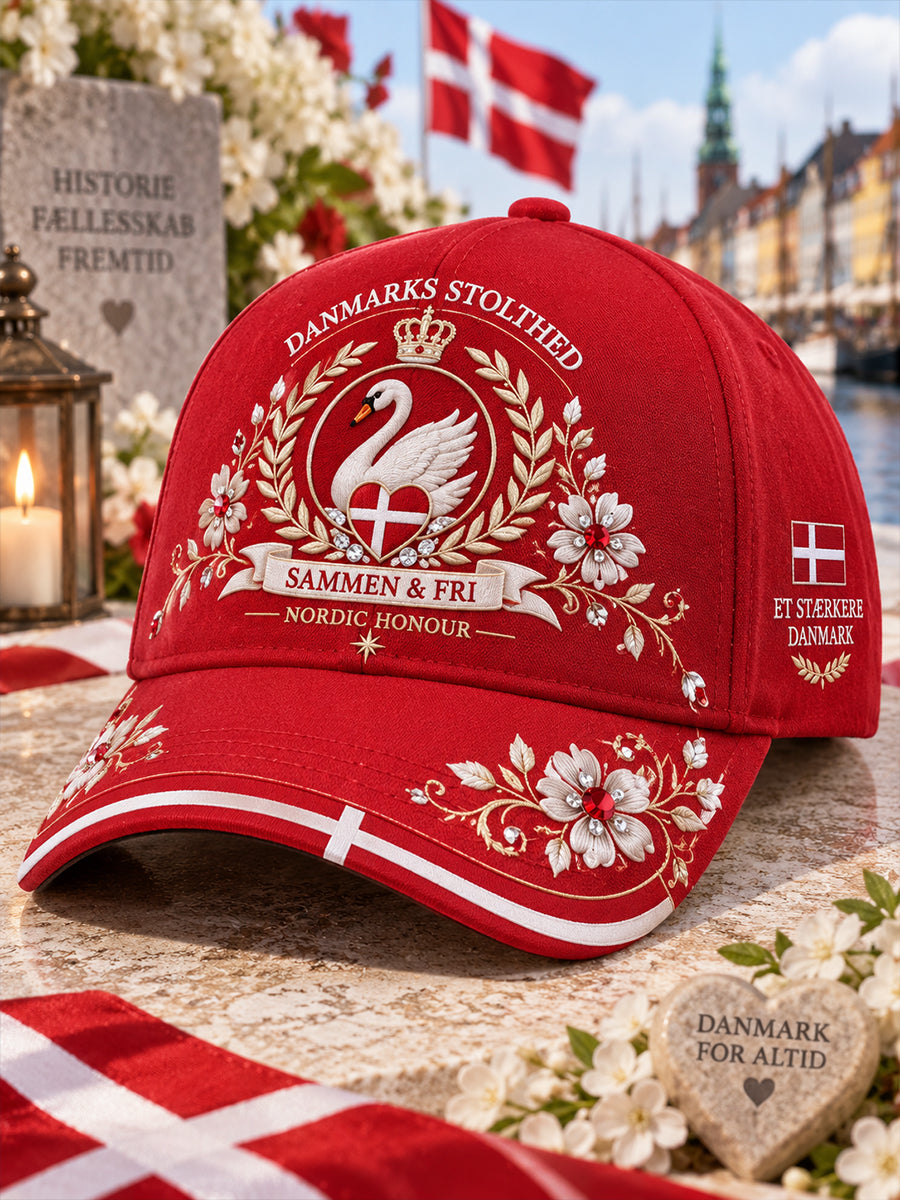 Unisex-hue med patriotiske, hædersværdige print