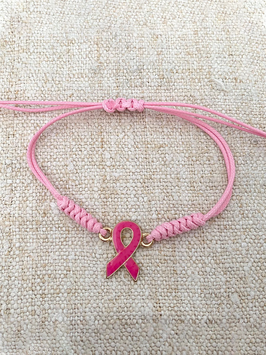 Kvinder Brystkræft Pink Justerbar armbånd