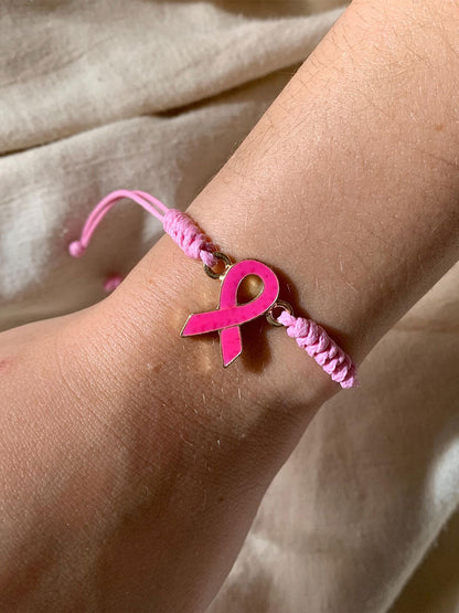 Kvinder Brystkræft Pink Justerbar armbånd