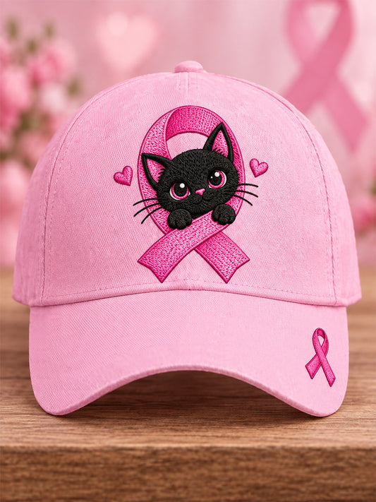 Unisex brystkræft opmærksomhed Support Print Hat