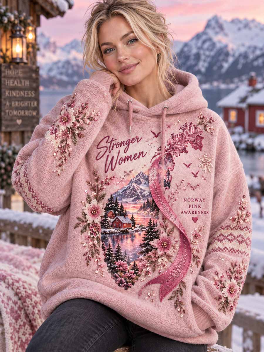 Kvinner brystkreft Printer Sweatshirt