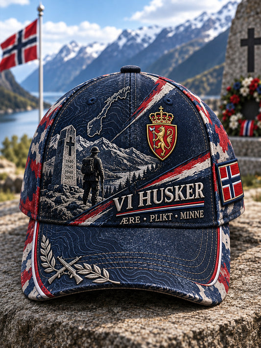 Unisex norsk militær mindehat