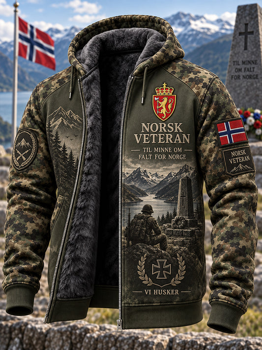 Mænds norske militær minde Casual Beach skjorte Kort ærmer