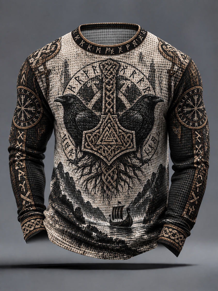 Herre Viking Waffle Top
