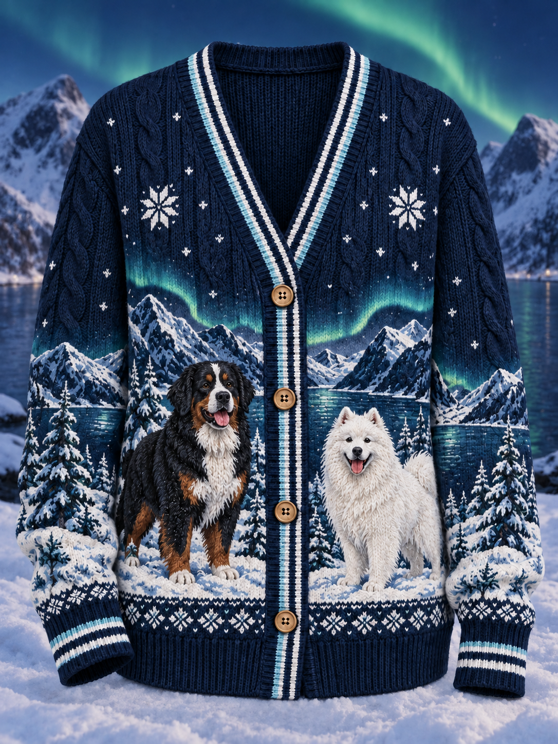 Kvinders dyr Cardigan-stil strikke jakken