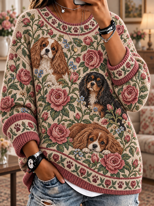 Kvinders Animal besætning hals Sweater Sweer