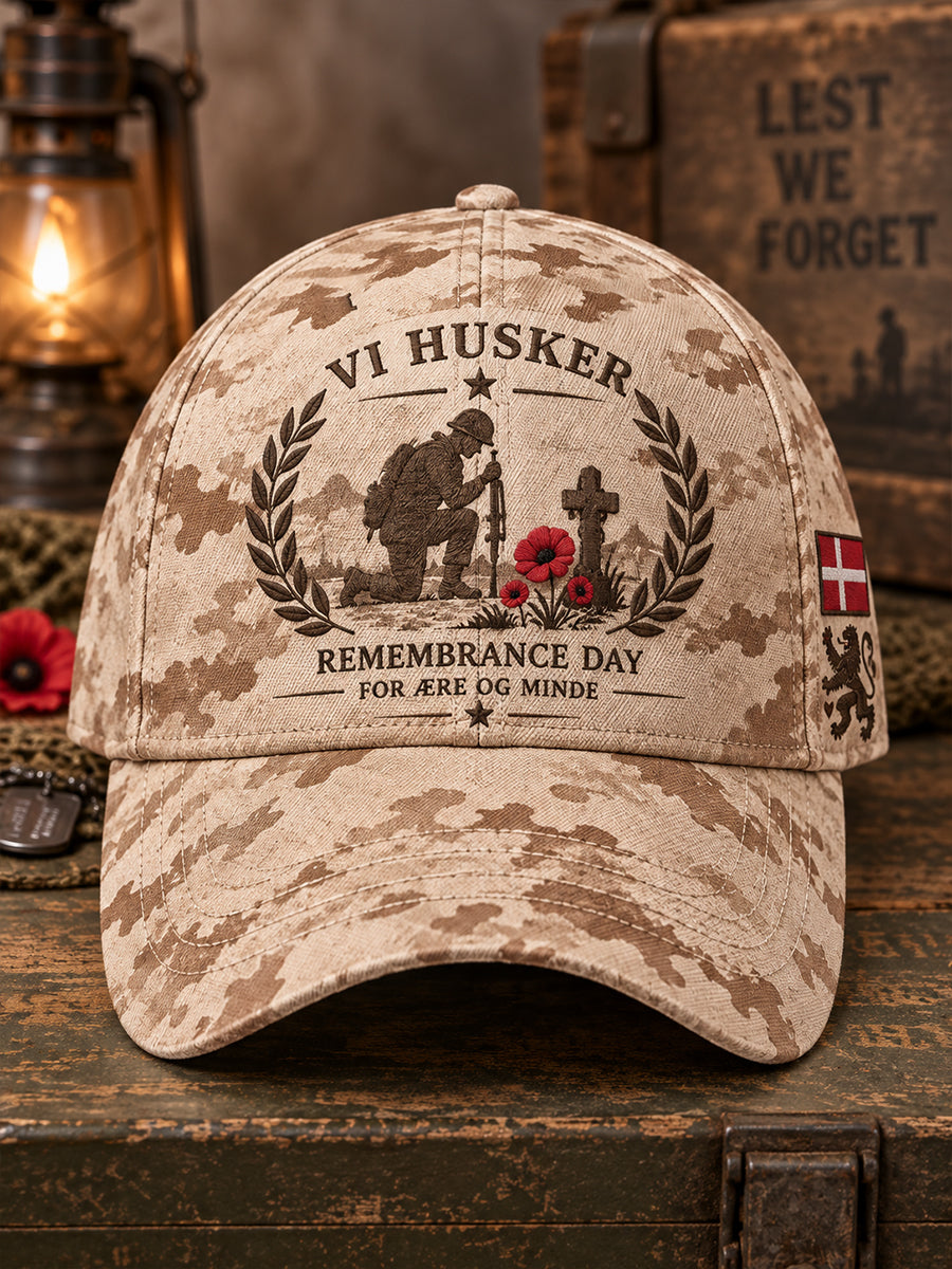 Mænds Veteran Memorial Grafisk Print Hat