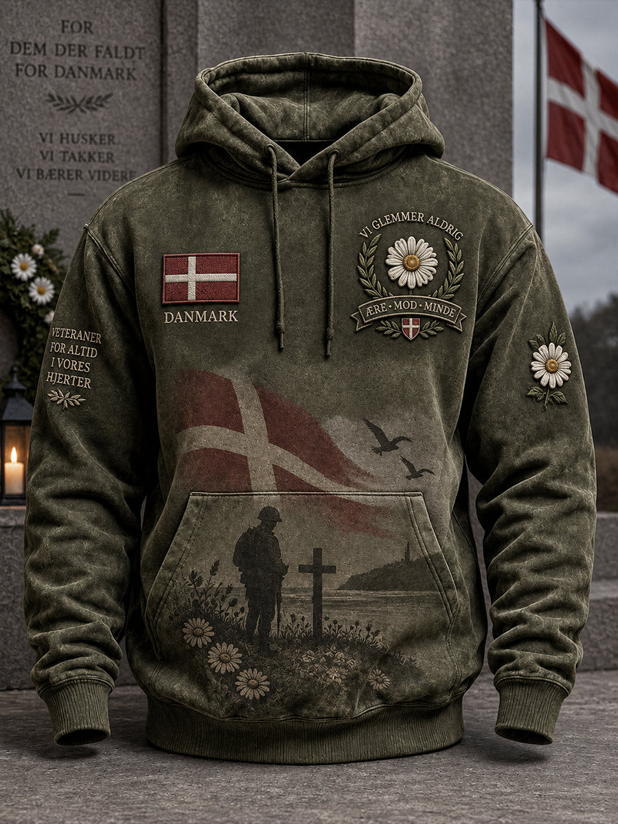 Mænds Veteran Memorial Grafisk udskrift Hættere