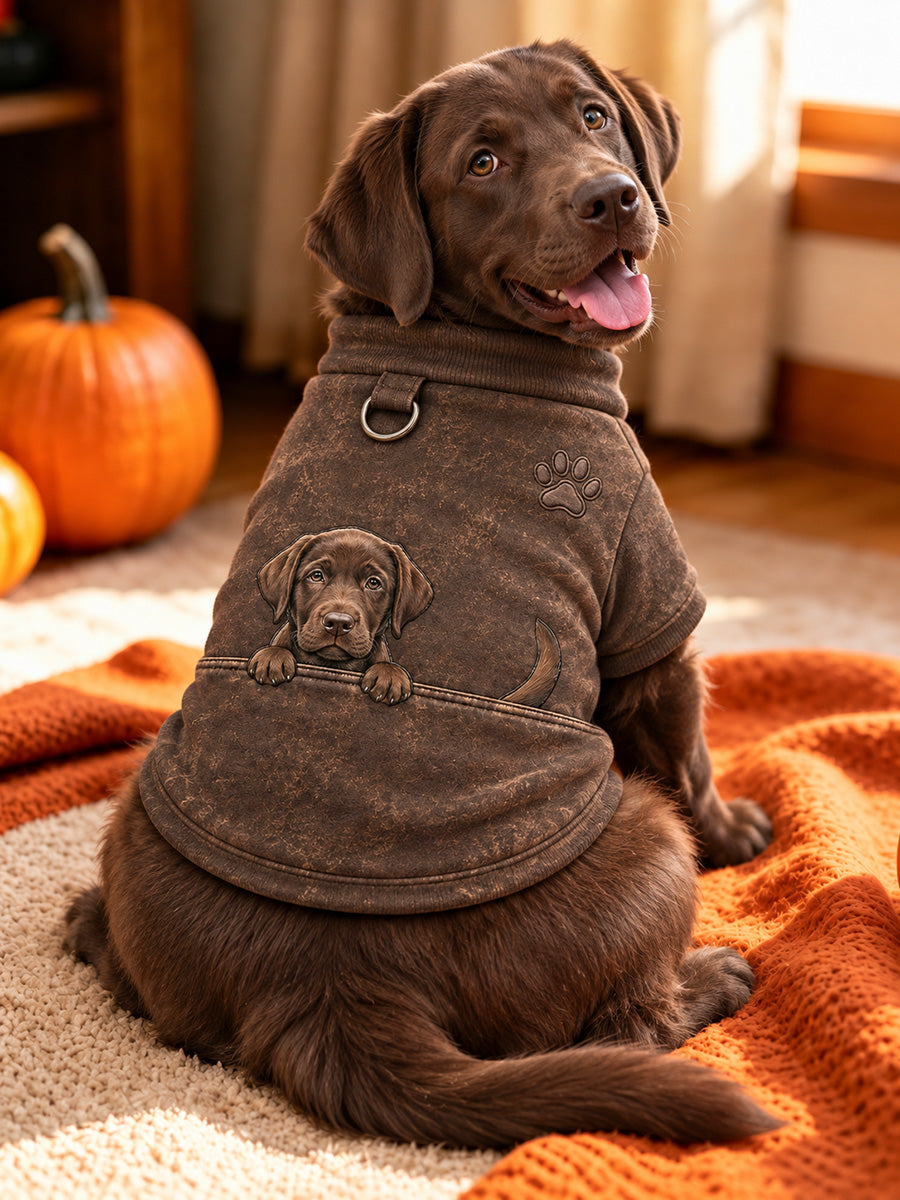 Sød chokolade Labrador Retriever Print hunde Short-Skjorte (med D-ring)