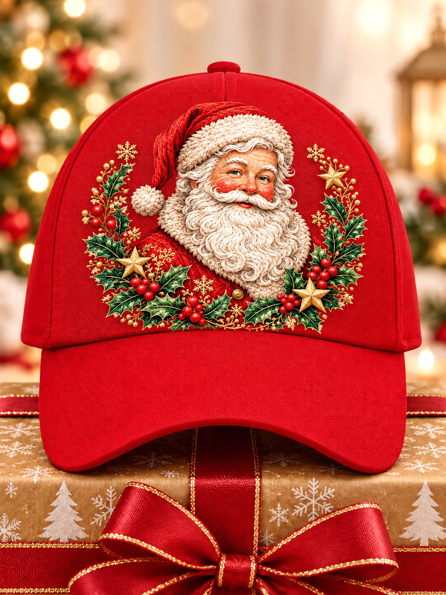 Unisex julemandsprint afslappet hat