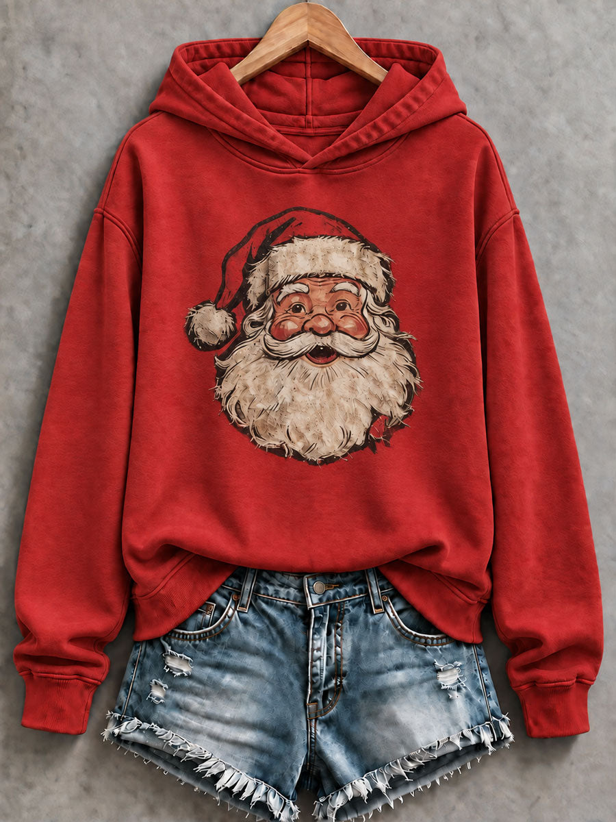 Kvinders julemand Print Regelmæssig Sweatshirt
