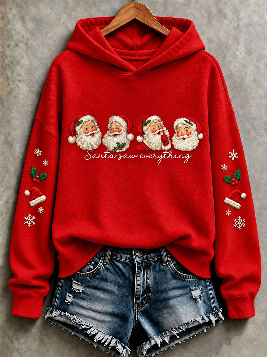 Kvinders jul Santa Claus Regelmæssig Sweatshirt