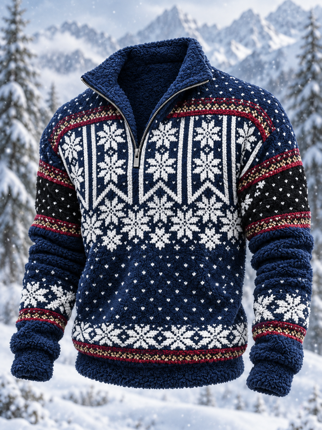 Menns norsk flanellgenser