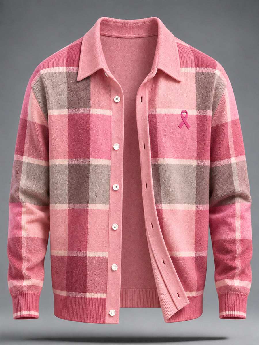 Mænds Brystkræftbevidstheds Real Men Wear Pink uldkopisweater