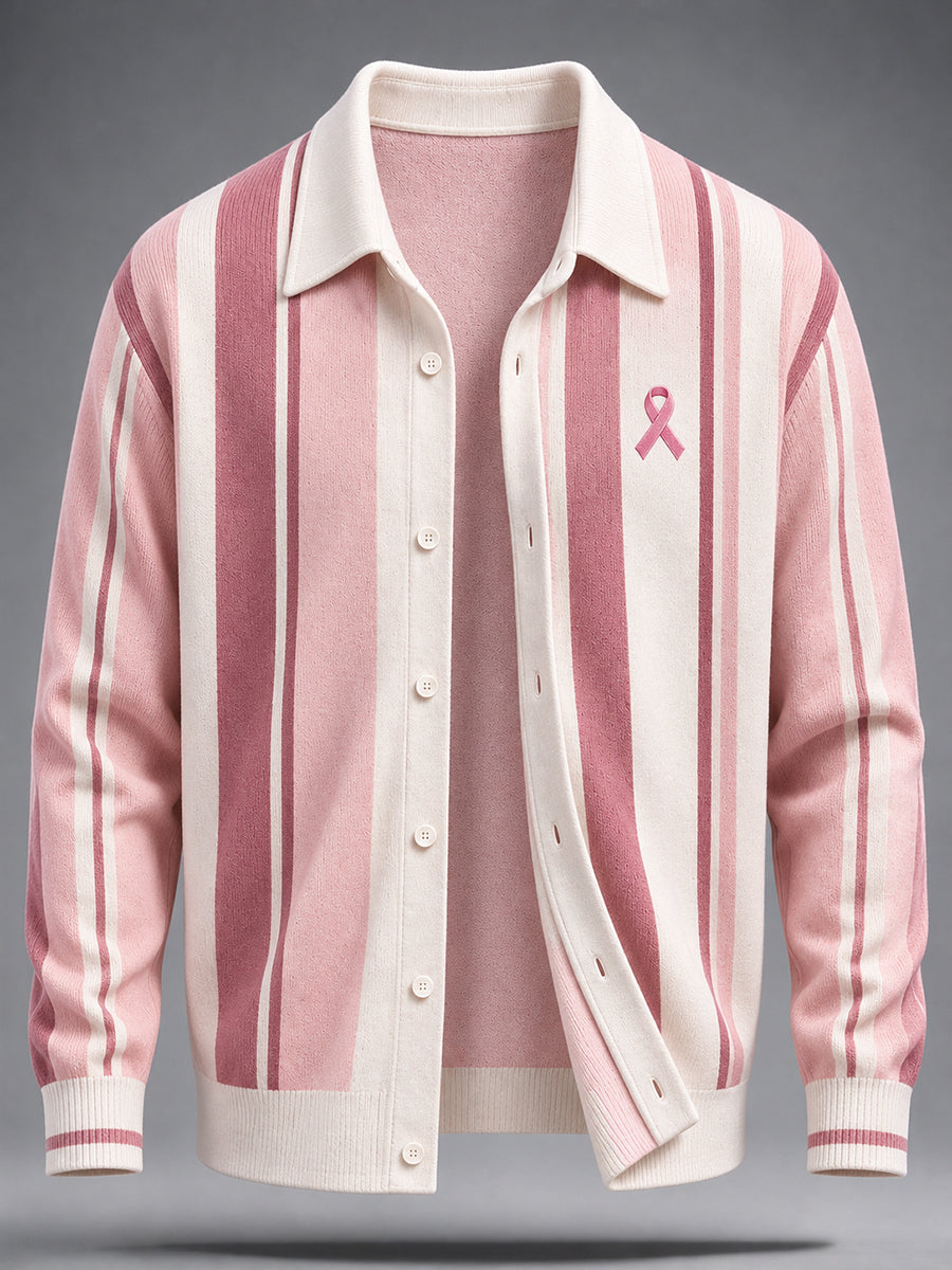 Mænds Brystkræftbevidstheds Real Men Wear Pink uldkopisweater