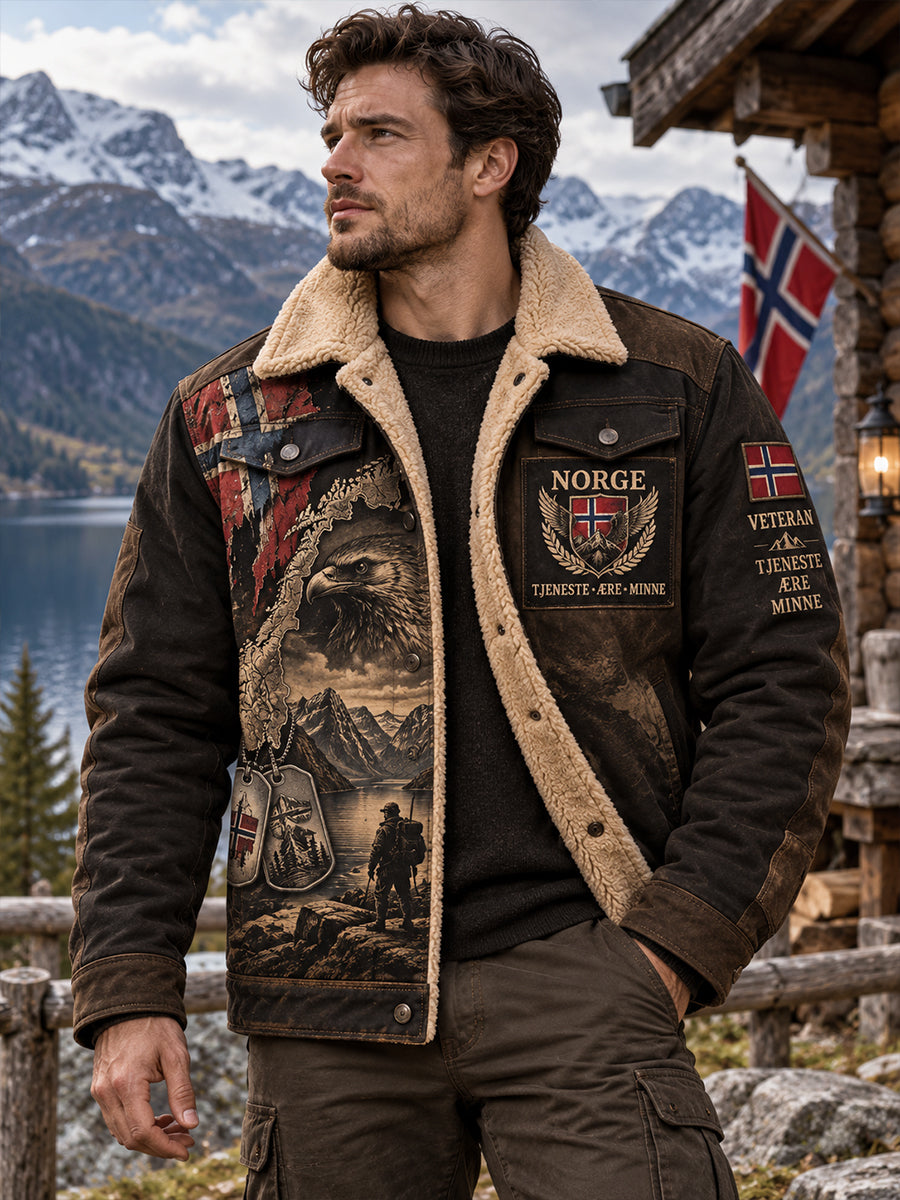 Menns militær-tema veteran minnesmerket trykke