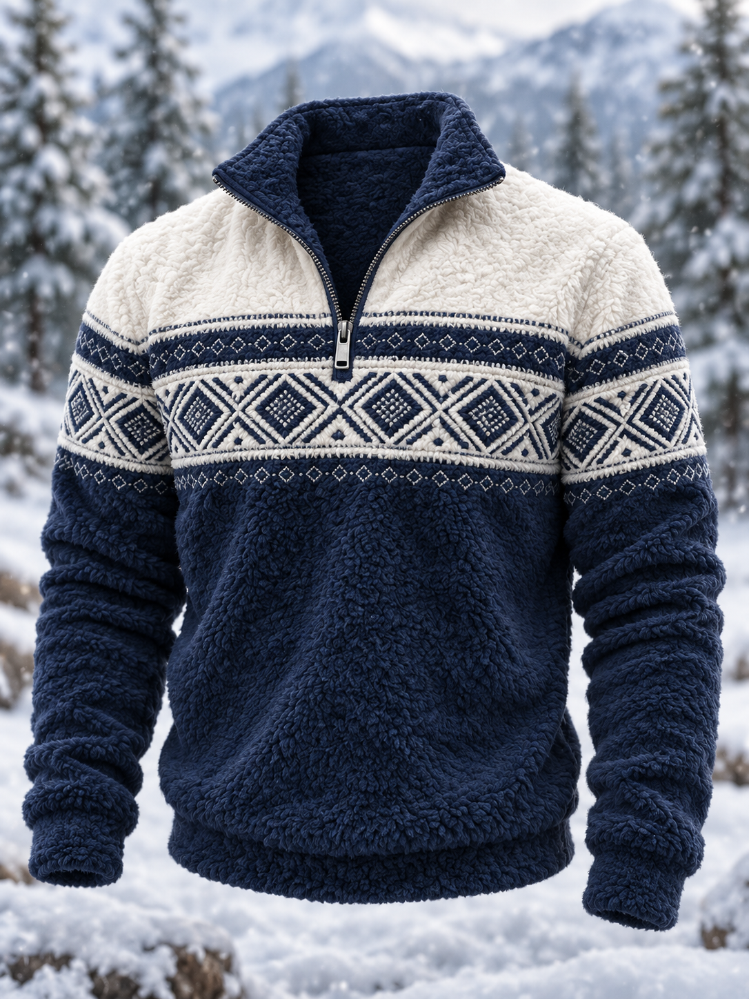 Herreflanelsweatshirt