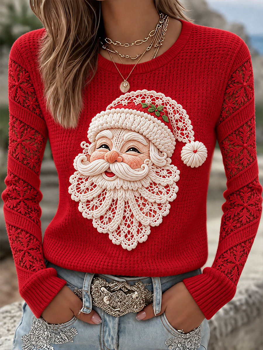 Kvindernes Santa-voffel-knit topper