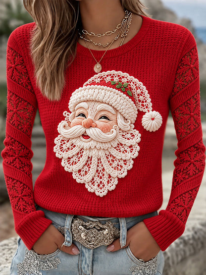 Kvindernes Santa-voffel-knit topper