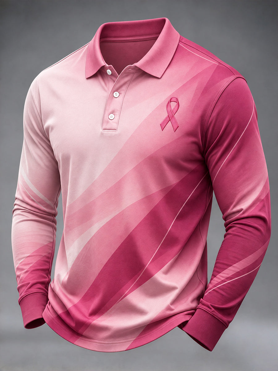 Mænds T-shirt til brystkræftbevidstgørelse: Ægte mænd bærer pink