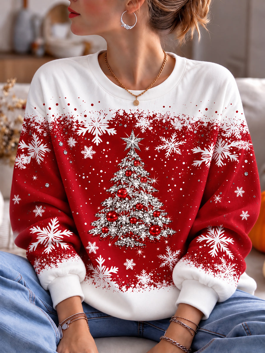 Damejuleprint-sweatshirt