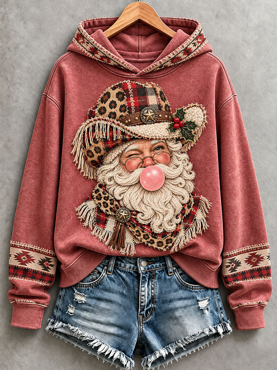 Kvindernes vestlige Santa Hoodies