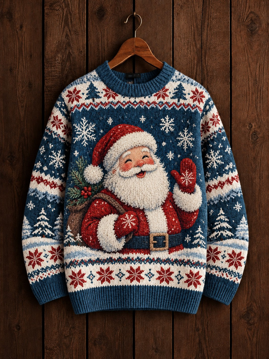 Kvinders julepullover med print