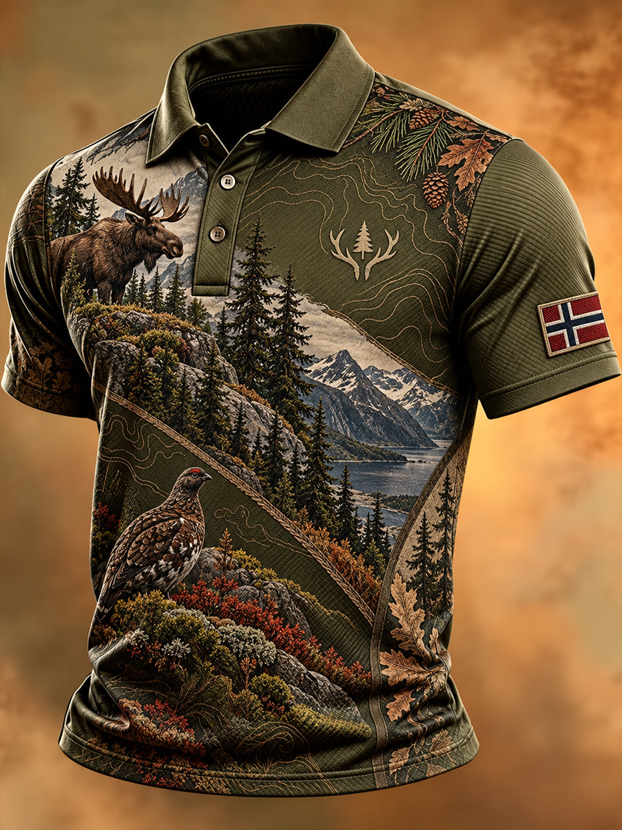 Herrens Norges jakt sesongen Kort erme skjorte