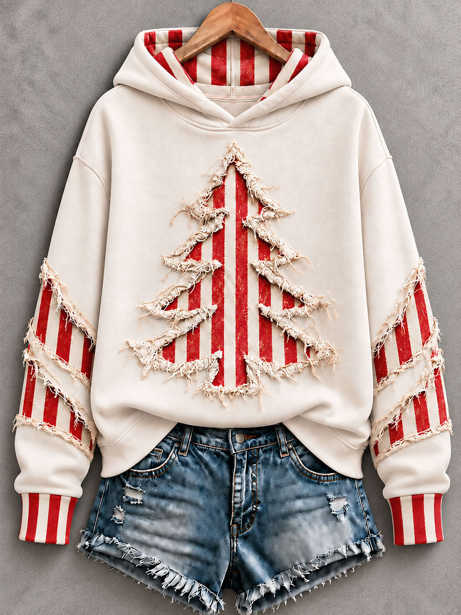 Kvinders juletræ Regelmæssig Hoodie.