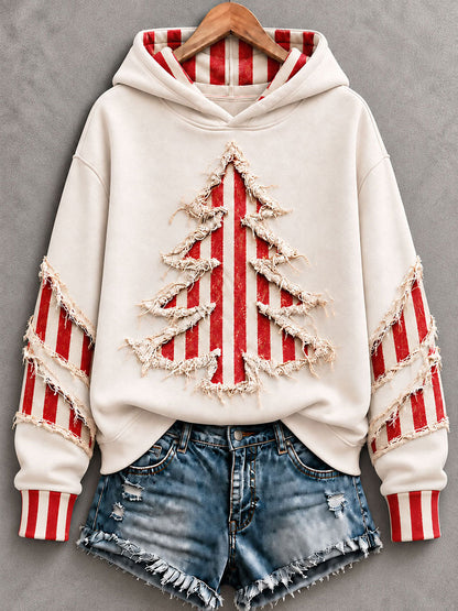 Kvinders juletræ Regelmæssig Hoodie.