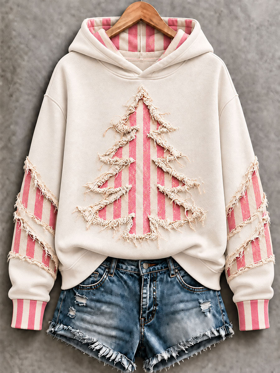 Kvinders juletræ Regelmæssig Hoodie.
