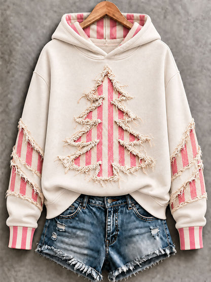 Kvinders juletræ Regelmæssig Hoodie.