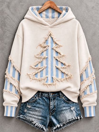 Kvinders juletræ Regelmæssig Hoodie.