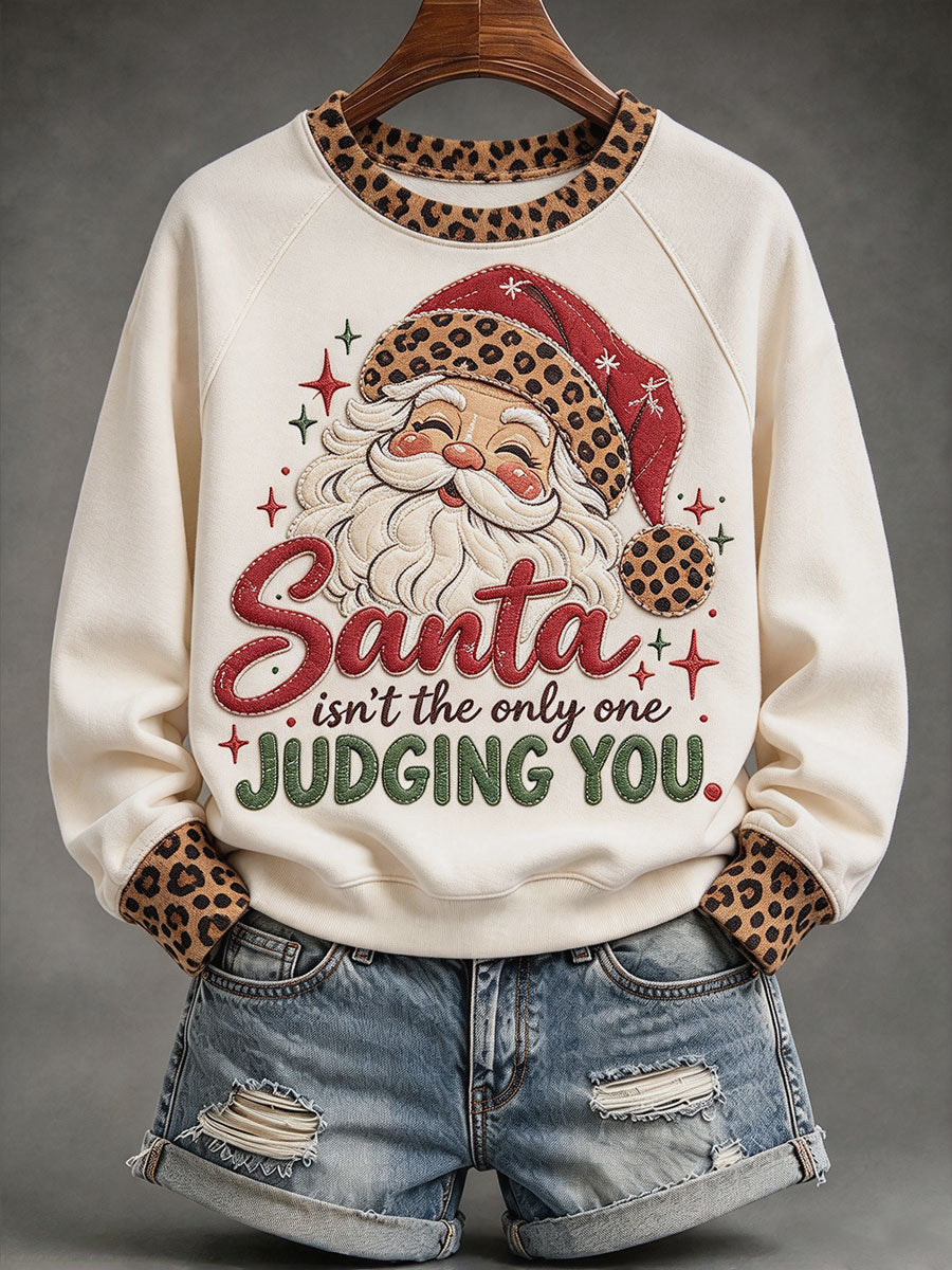 Kvindernes julemand er ikke den gamle, der dømmer dig raglan ærme sweatshirt