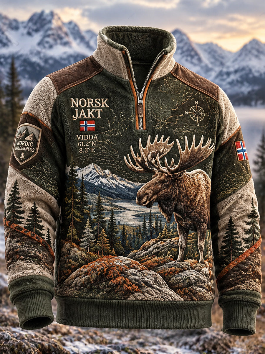 Menns Norges jakt sesong Flannel Topp