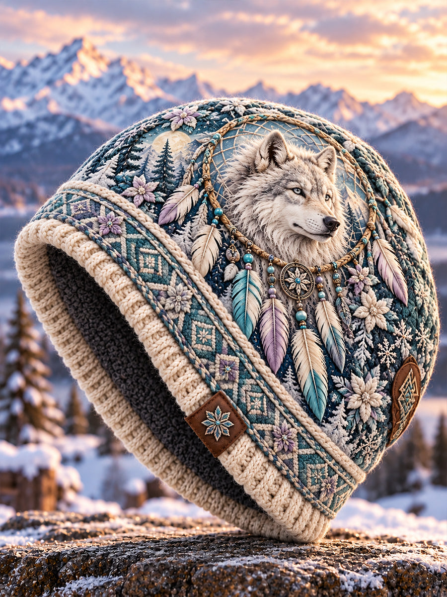 Unisex Nordic Animal Design Print Hat
