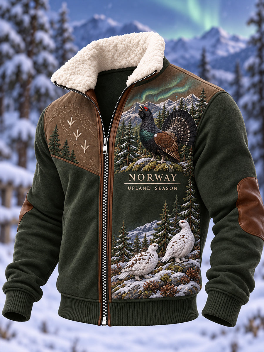 Menns Norges jakt sesongen Furkrage Zip-Up jakke