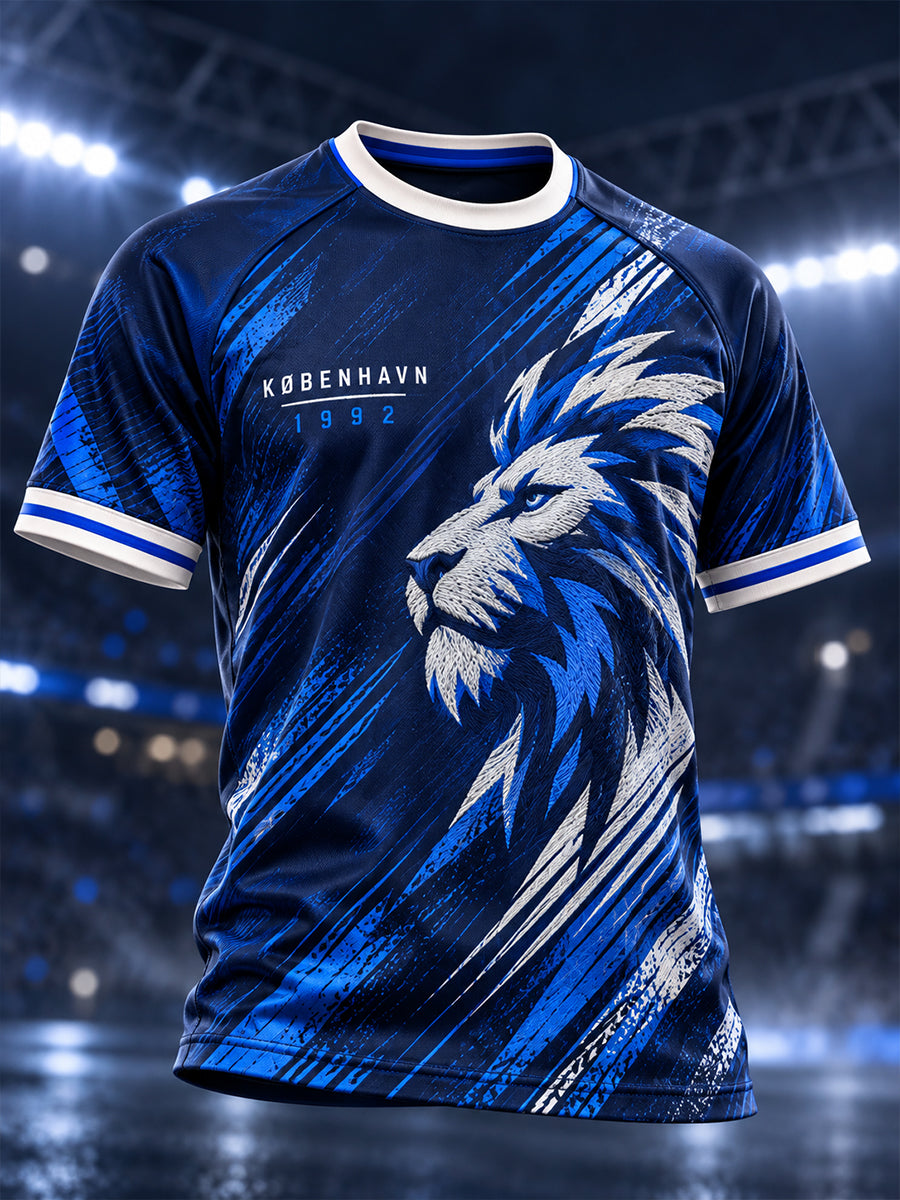 Mænds grafisk printet raglanærmet kortærmet T-shirt