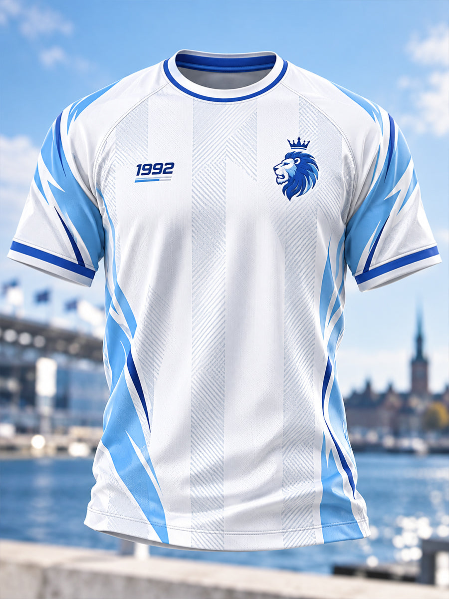 Mænds grafisk printet raglanærmet kortærmet T-shirt