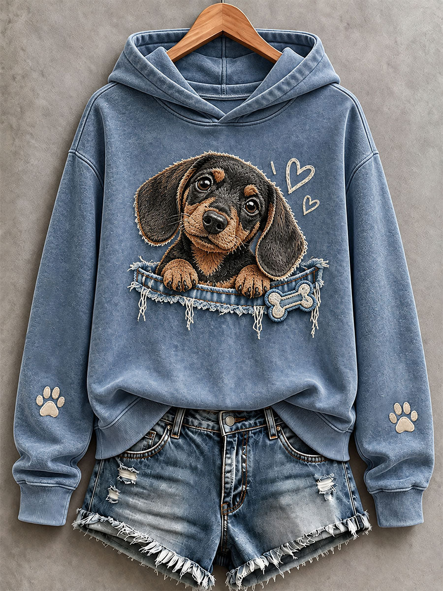 Kvindernes søde hunde Hoodie.