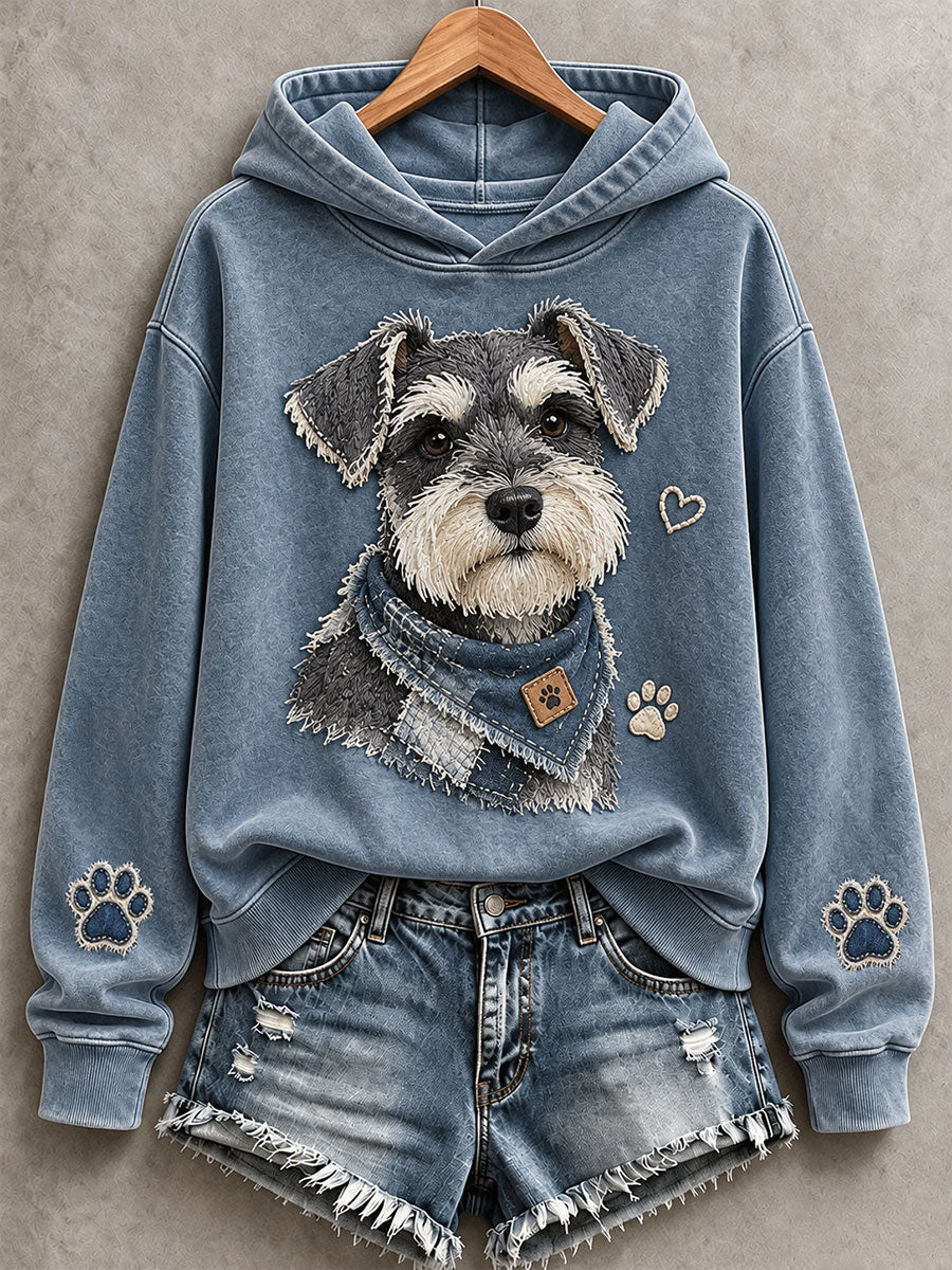 Kvinders søde Schnauzer Hoodies