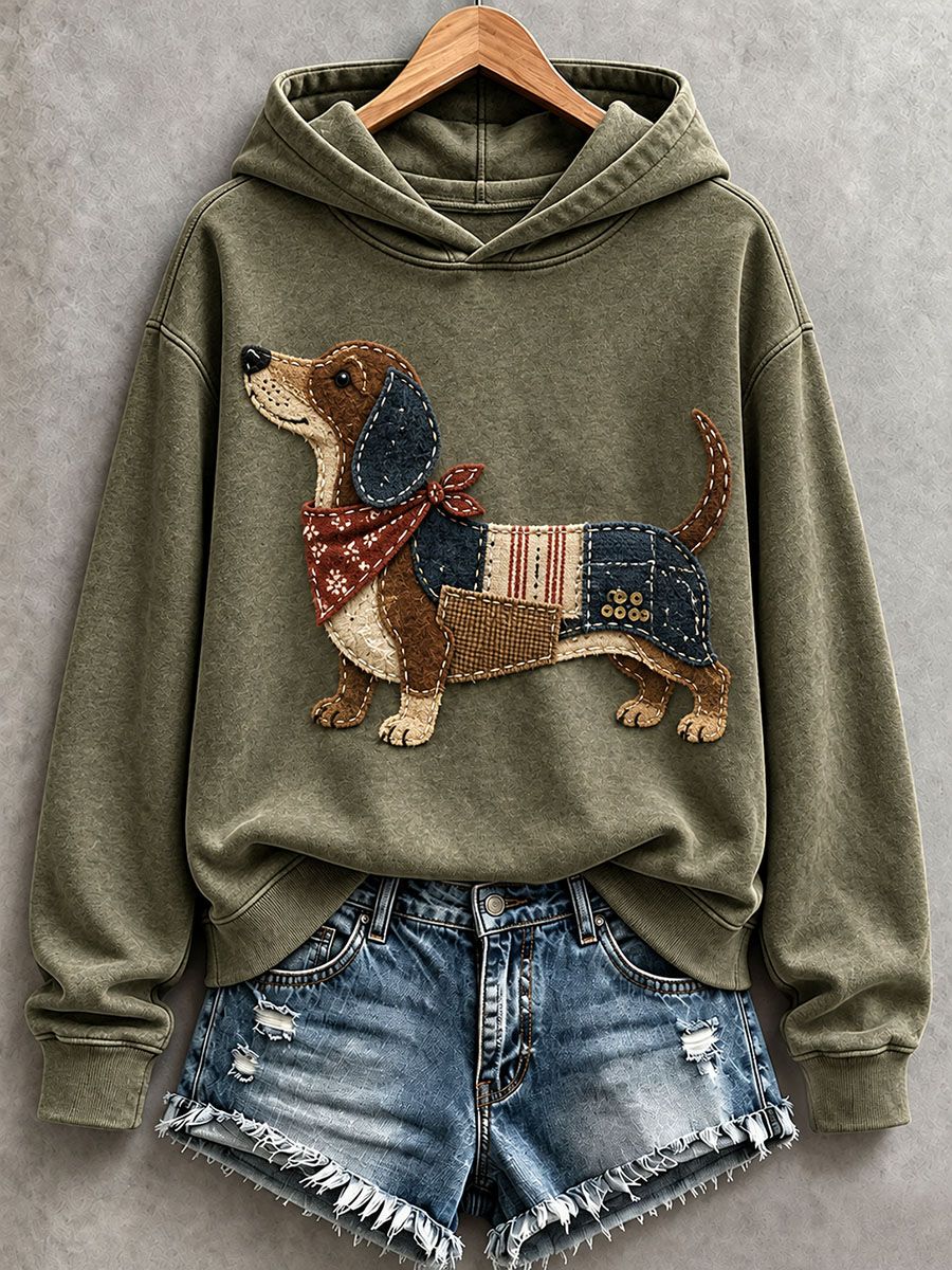 Kvindernes dejlige hunde Hoodie.