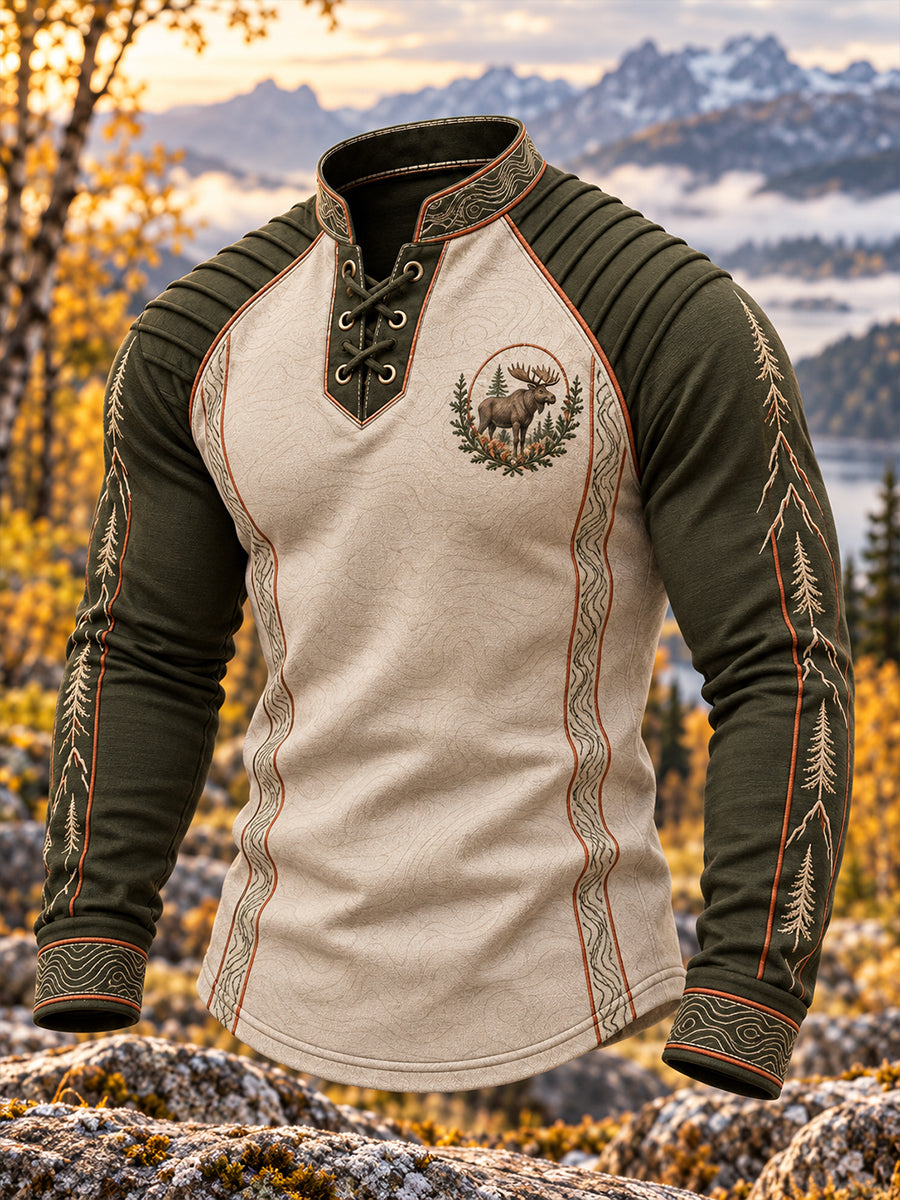 Menns Norges jakt sesong Velvet Raglan Topp