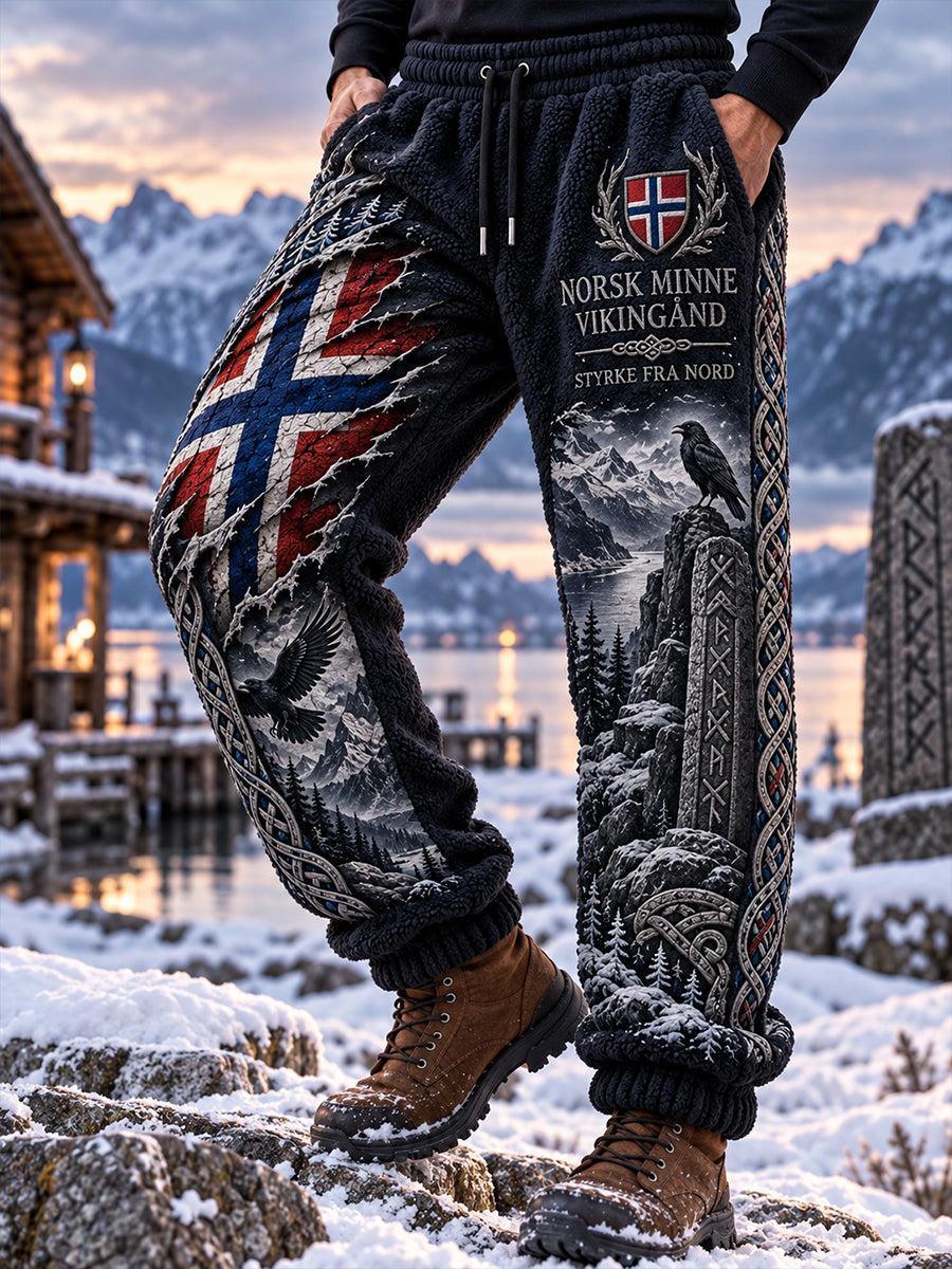 Herrebuks i vintagestil med viking-inspirerte motiver