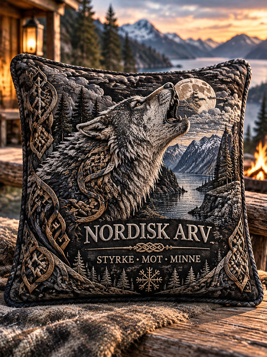 Pyntepose med vikingmotiv av et mytisk vesen