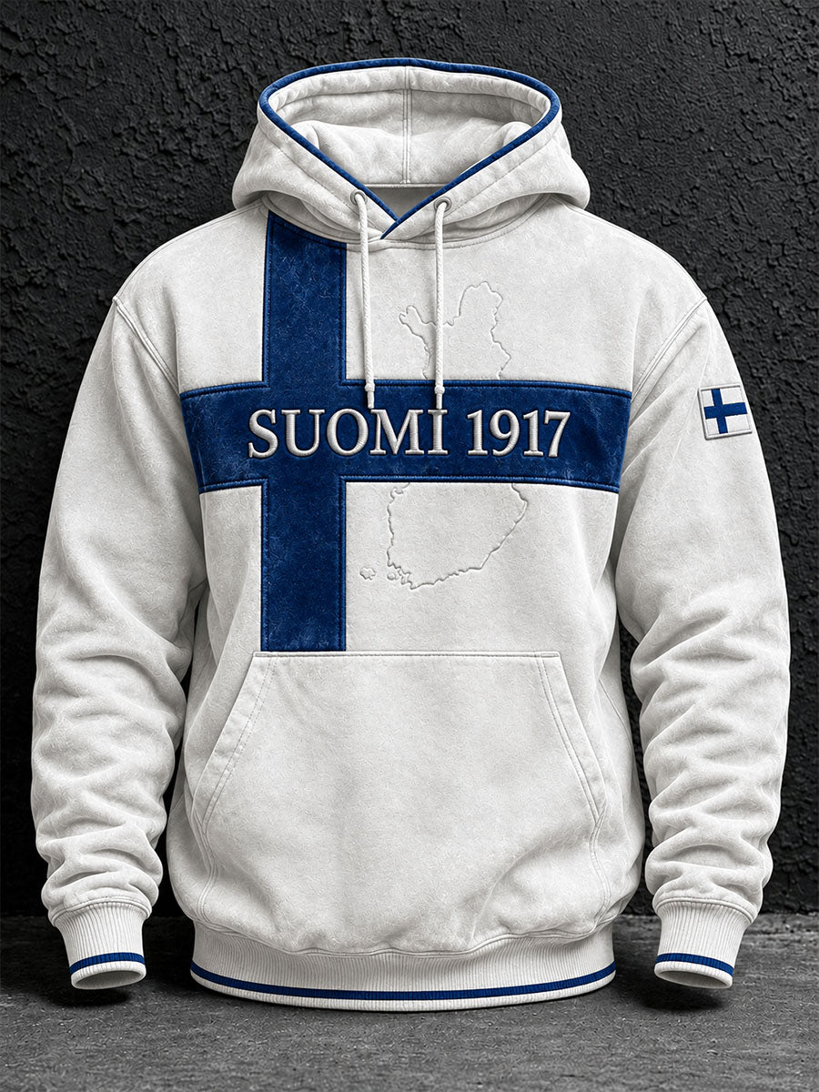 Miesten ylivoimainen pudotus-hukka huppari taskuja